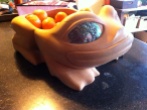 Yellow Cedar and Abalone Frog Bowl